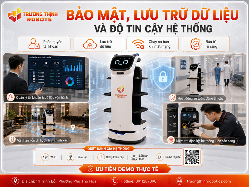 Bảo mật, lưu trữ dữ liệu và độ tin cậy hệ thống