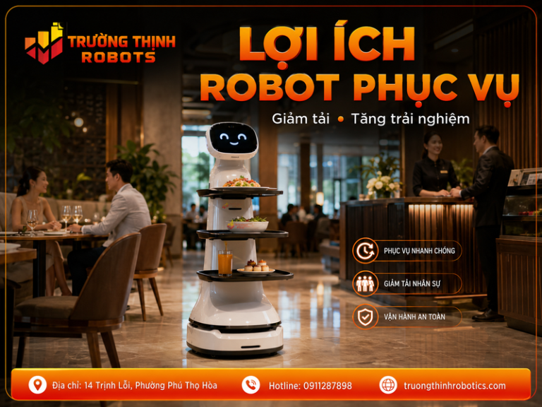 Lợi ích robot phục vụ: So sánh giá trị thực tế cho nhà hàng, khách sạn và doanh nghiệp tại TP.HCM