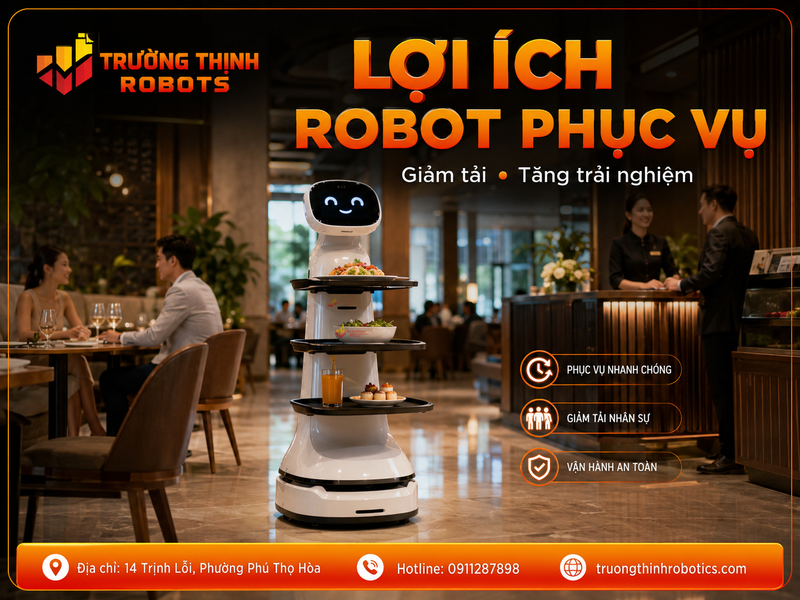 Lợi ích robot phục vụ
