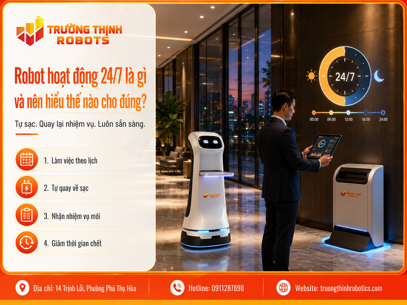 Robot hoạt động 24/7 là gì và nên hiểu thế nào cho đúng?