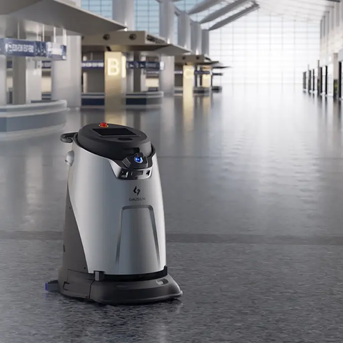 Robot vệ sinh Gausium Omnie AI 3D LiDAR cho khu vực đông người