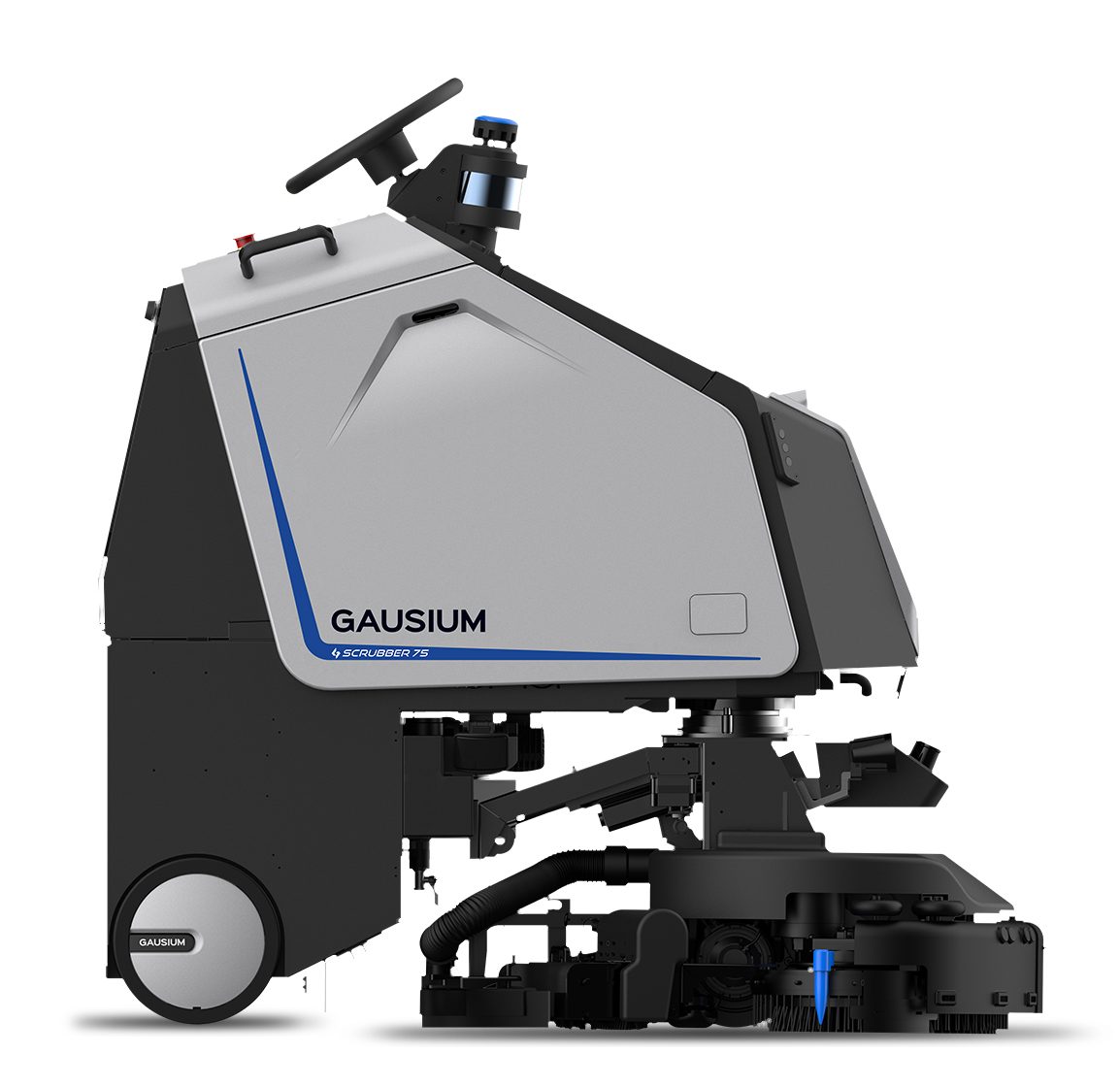 Robot chà sàn Gausium Scrubber 75P cho hầm xe 3.000 m²/giờ