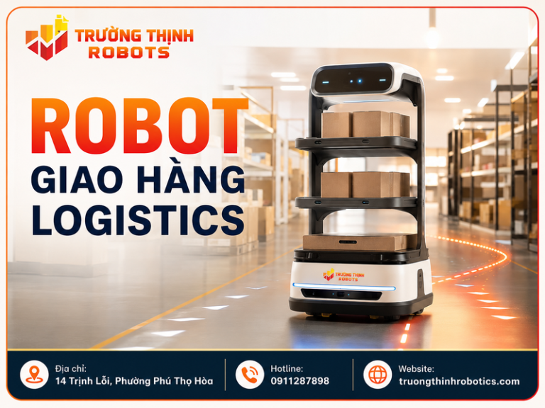 Robot giao hàng logistics: Review giải pháp vận chuyển nội bộ cho cửa hàng nhỏ