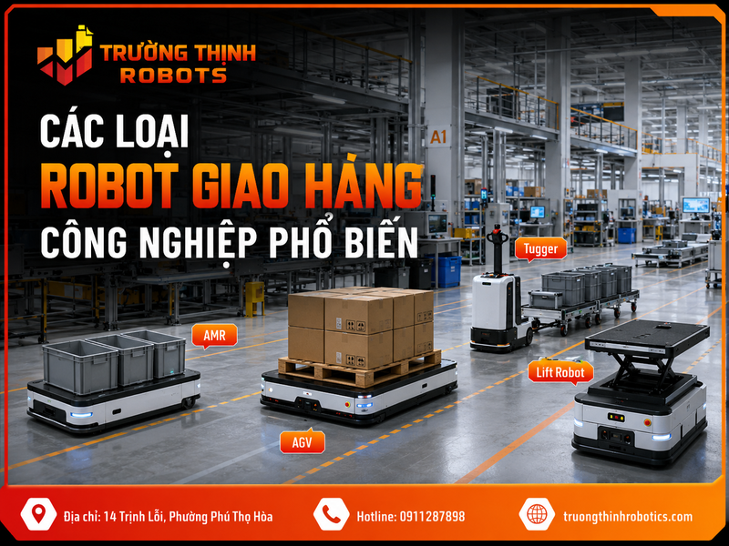 Các loại robot giao hàng công nghiệp phổ biến
