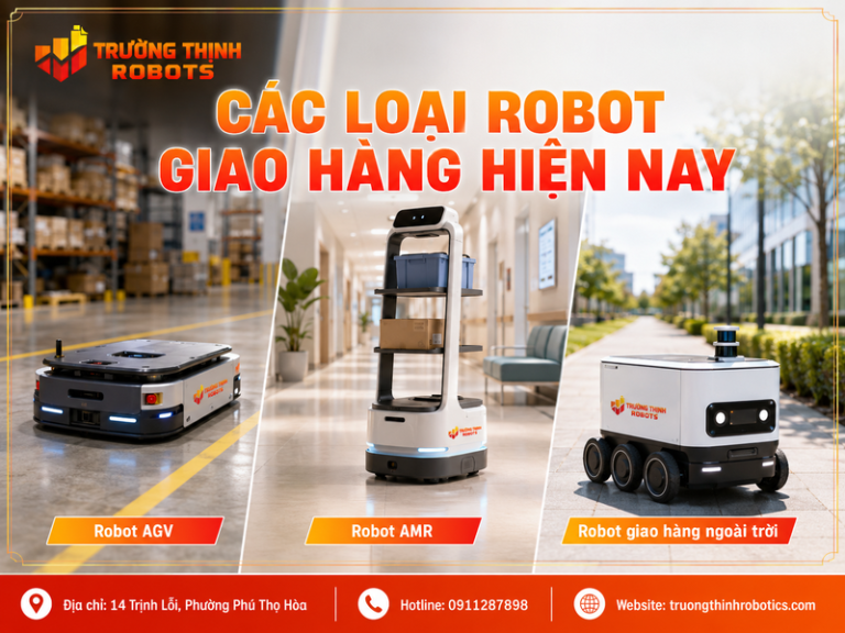 Các loại robot giao hàng hiện nay: 7 nhóm phổ biến và cách chọn đúng