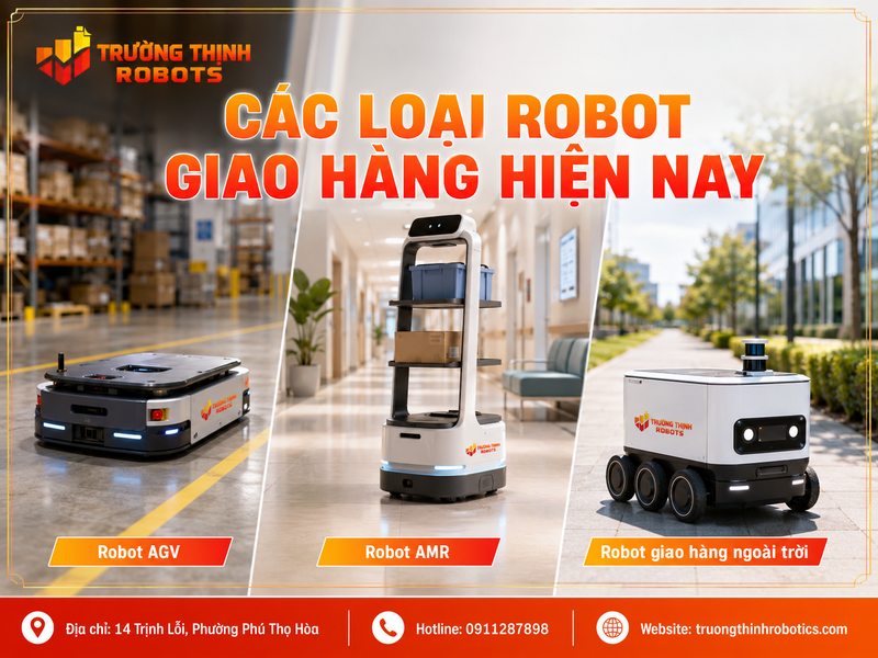 Các loại robot giao hàng hiện nay