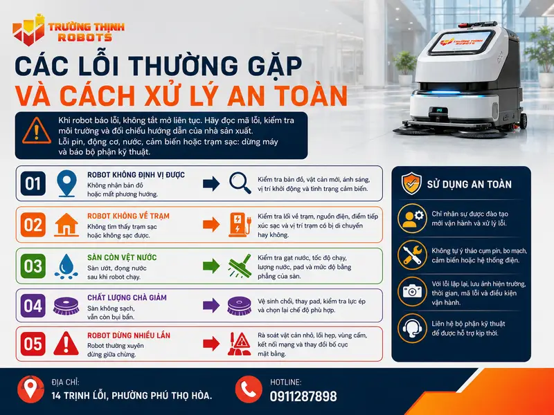 Các lỗi thường gặp và cách xử lý an toàn