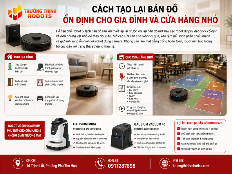 Cách tạo lại bản đồ ổn định cho gia đình và cửa hàng nhỏ