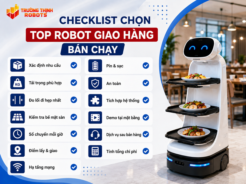 Checklist chọn Top robot giao hàng bán chạy cho doanh nghiệp