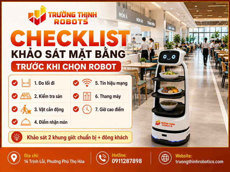Checklist khảo sát mặt bằng trước khi chọn robot
