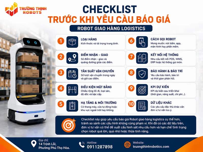 Checklist trước khi yêu cầu báo giá