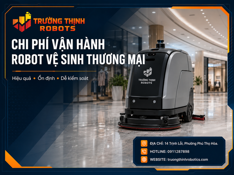 Chi phí vận hành robot vệ sinh thương mại