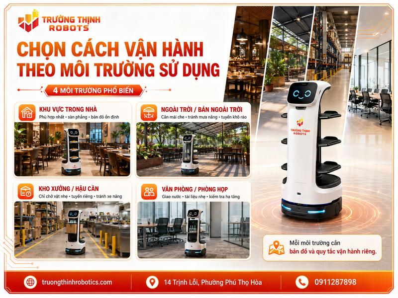 Chọn cách vận hành theo môi trường sử dụng