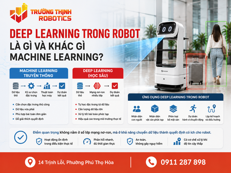 Deep Learning trong robot là gì và khác gì Machine Learning?
