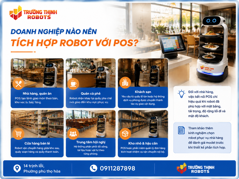 Doanh nghiệp nào nên tích hợp robot với POS?