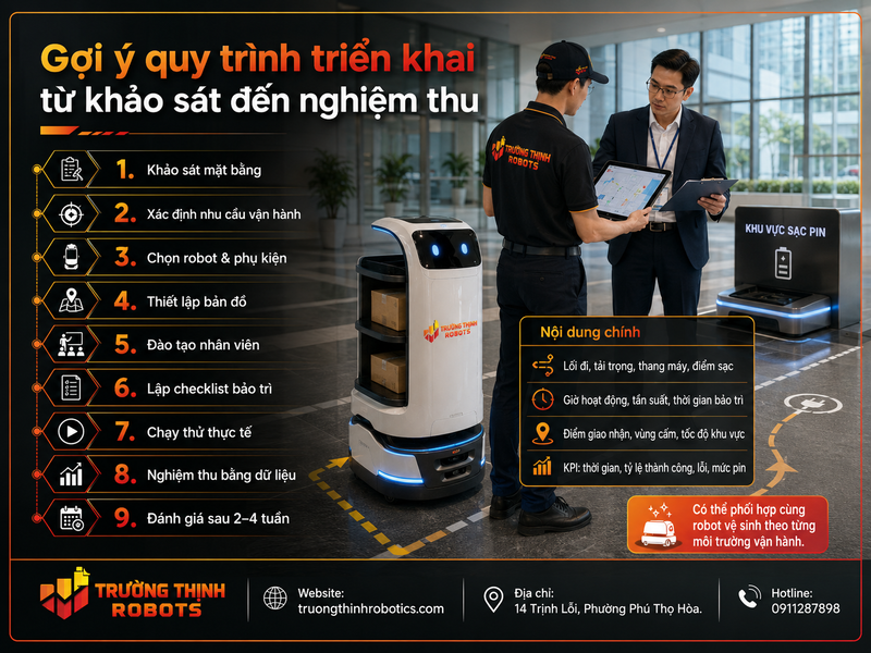 Gợi ý quy trình triển khai từ khảo sát đến nghiệm thu
