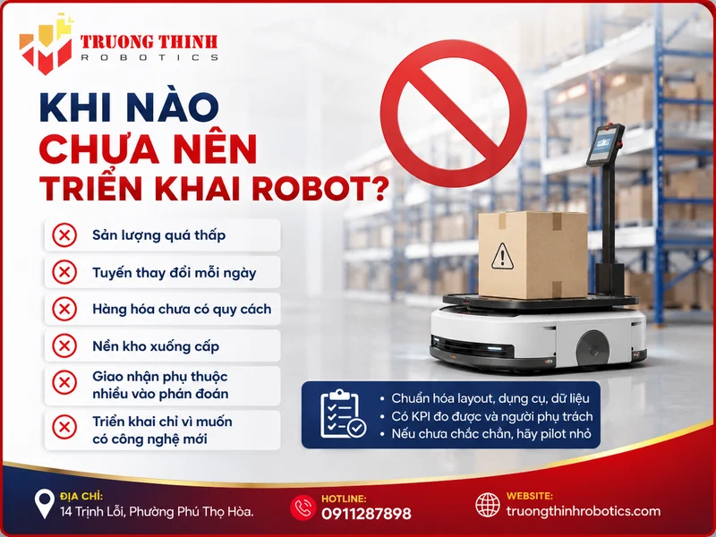 Khi nào chưa nên triển khai robot?