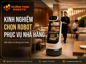 kinh nghiệm chọn robot phục vụ nhà hàng: 9 tiêu chí vận hành ổn định