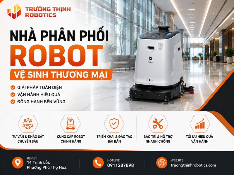 Nhà phân phối robot vệ sinh thương mại: 9 tiêu chí chọn đúng giải pháp