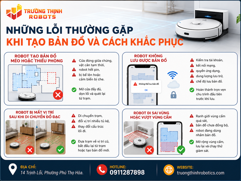 Những lỗi thường gặp khi tạo bản đồ và cách khắc phục