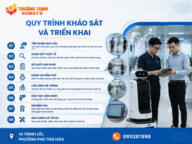 Quy trình khảo sát và triển khai