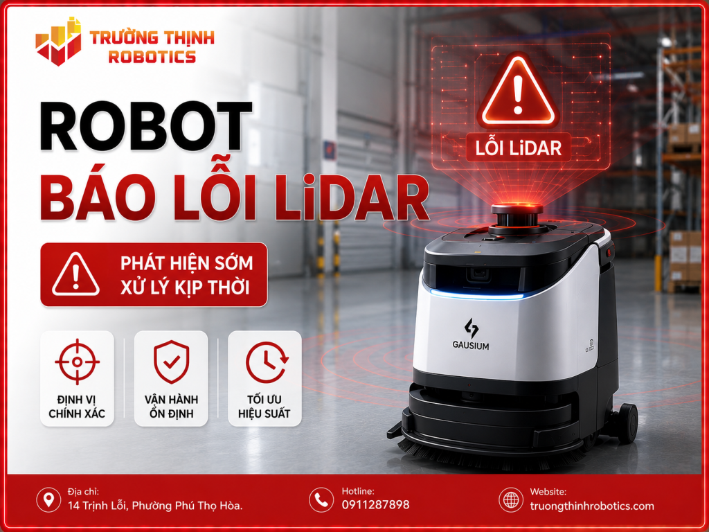 Robot báo lỗi LiDAR: 9 bước kiểm tra, xử lý và nghiệm thu hiệu quả