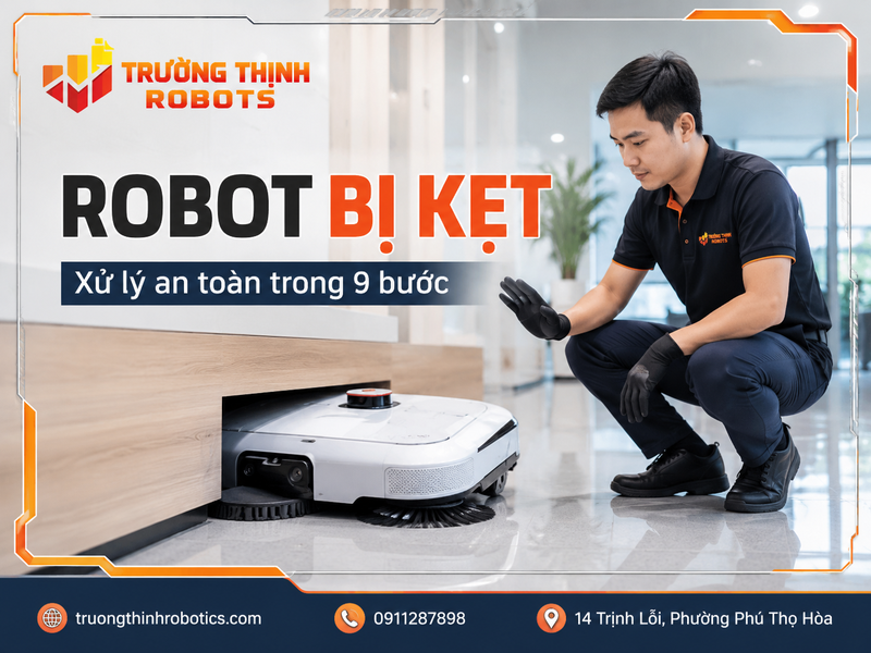 Robot bị kẹt: Quy trình xử lý an toàn trong 9 bước