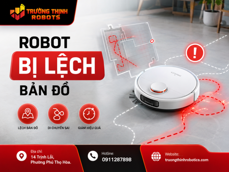 Robot bị lệch bản đồ: 9 nguyên nhân và cách xử lý hiệu quả
