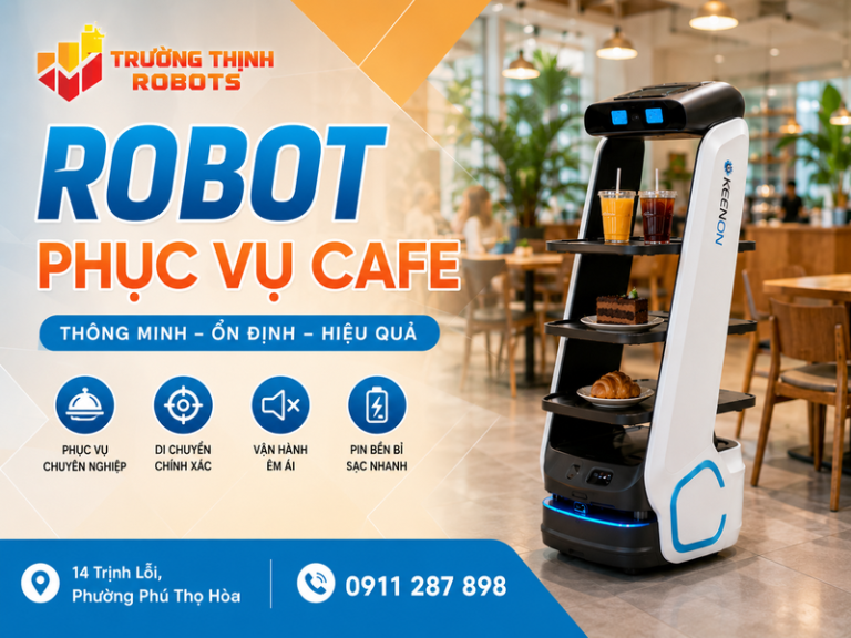 Robot phục vụ cafe: Review giải pháp tối ưu vận hành quán