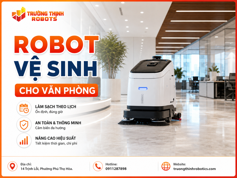 Robot vệ sinh cho văn phòng: So sánh chi phí đầu tư, bảo trì và nâng cấp