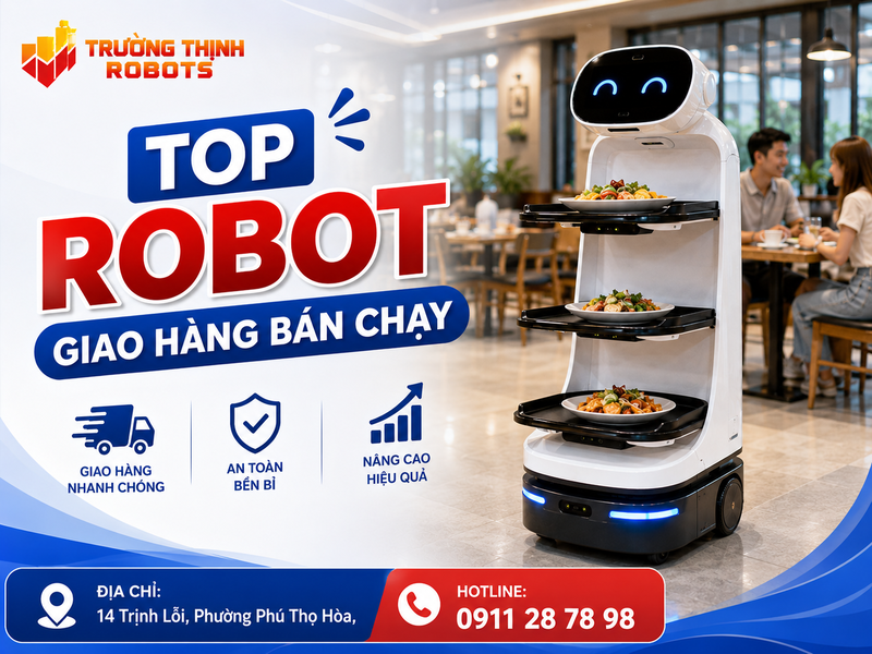 Top Robot Giao Hàng Bán Chạy AI Cho Nhà Hàng, Khách Sạn