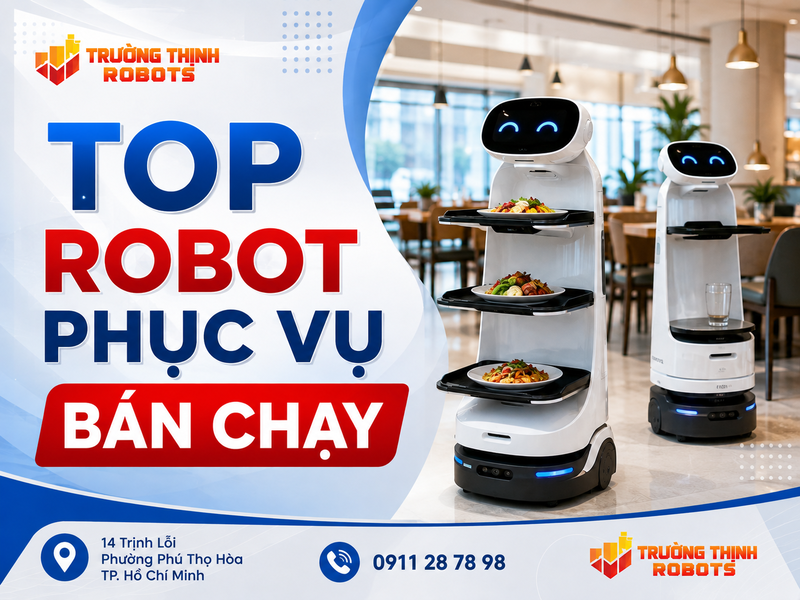 Top robot phục vụ bán chạy chi phí đầu tư cạnh tranh trên thị trường
