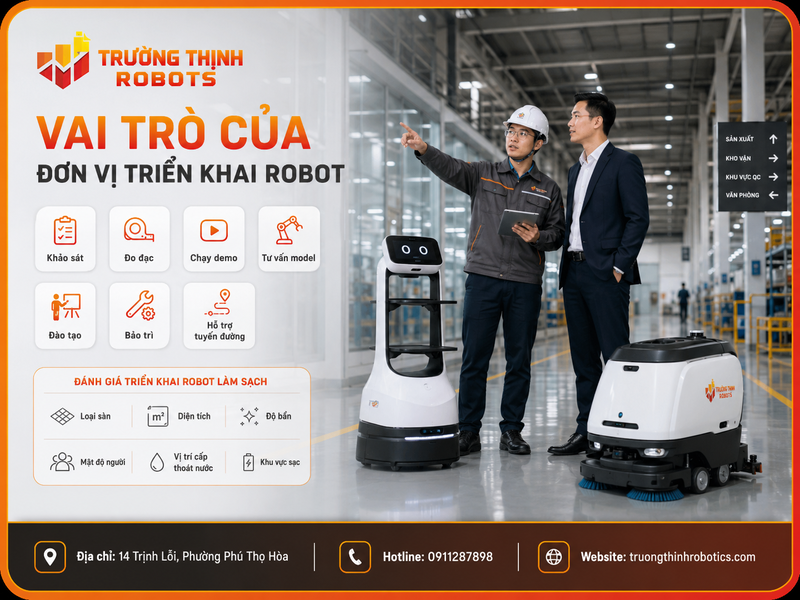 Vai trò của đơn vị triển khai robot