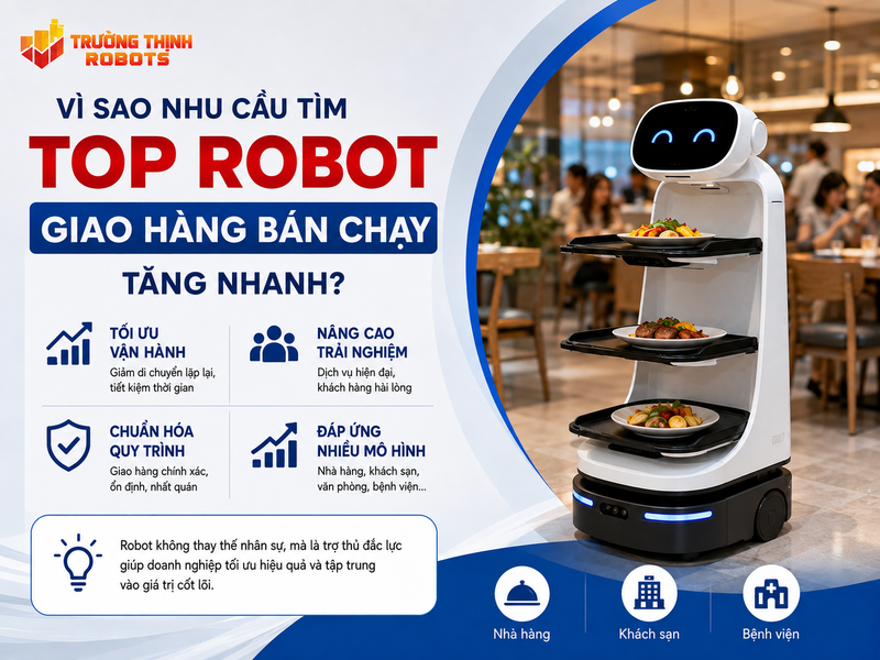 Vì sao nhu cầu tìm Top robot giao hàng bán chạy tăng nhanh?