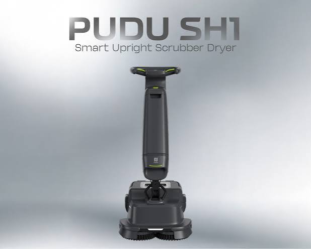 Máy chà sàn PUDU SH1 – Smart Upright Scrubber Dryer 27kg, 20.000Pa, 1.600m²/h