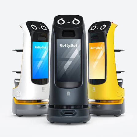 Robot giao hàng PUDU KettyBot Pro – Robot phục vụ và quảng cáo 18.5 inch
