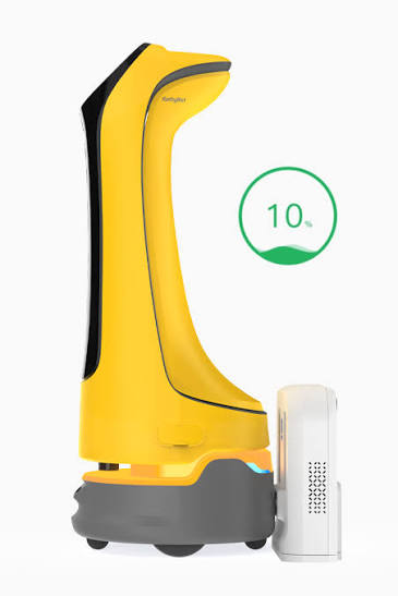 Robot giao hàng PUDU KettyBot Pro – Robot phục vụ và quảng cáo 18.5 inch