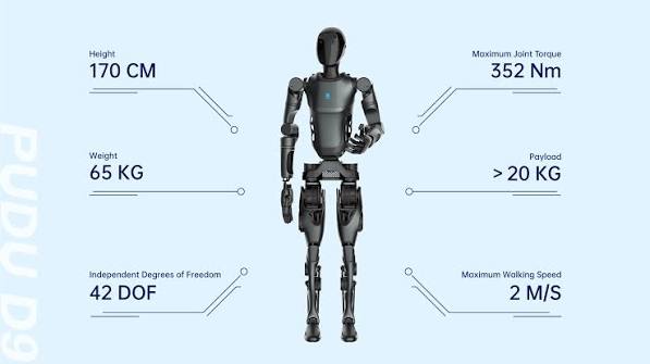 Robot hình người PUDU D9 – Humanoid 42 DOF AI