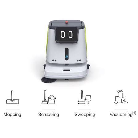 Robot vệ sinh PUDU CC1 – Robot làm sạch thương mại 4-in-1