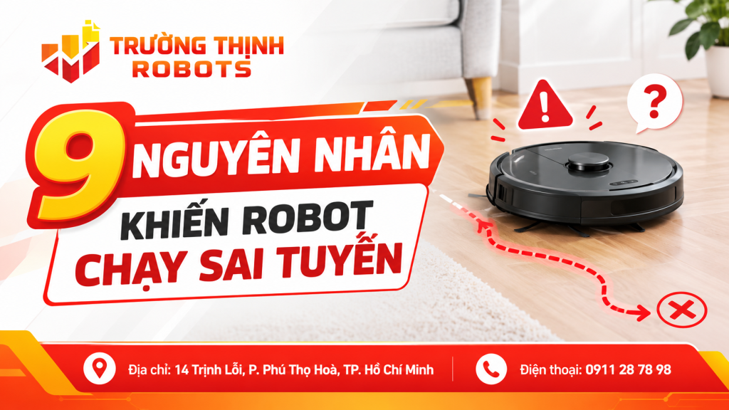 9 nguyên nhân khiến robot chạy sai tuyến