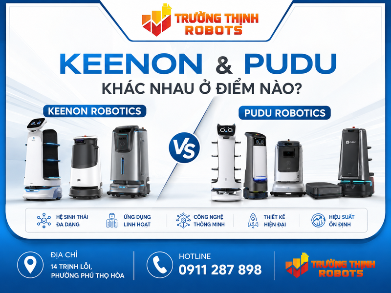 Keenon và Pudu khác nhau ở điểm nào?