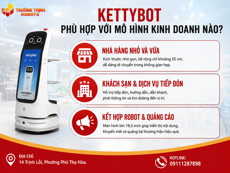 KettyBot phù hợp với mô hình kinh doanh nào?