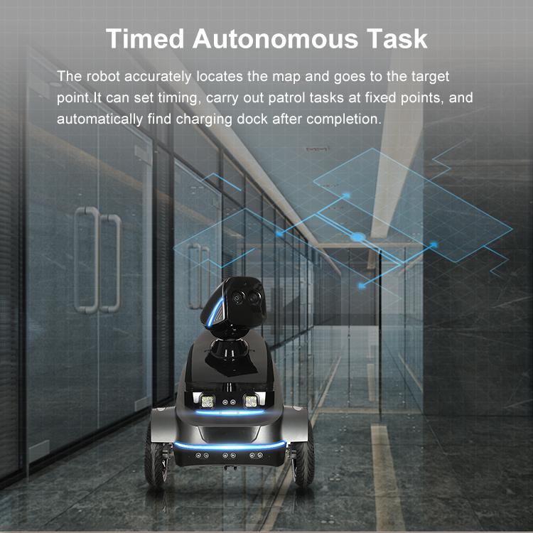 Một vòng tuần tra được thực hiện thế nào từ lúc robot xuất phát đến khi tạo cảnh báo?
