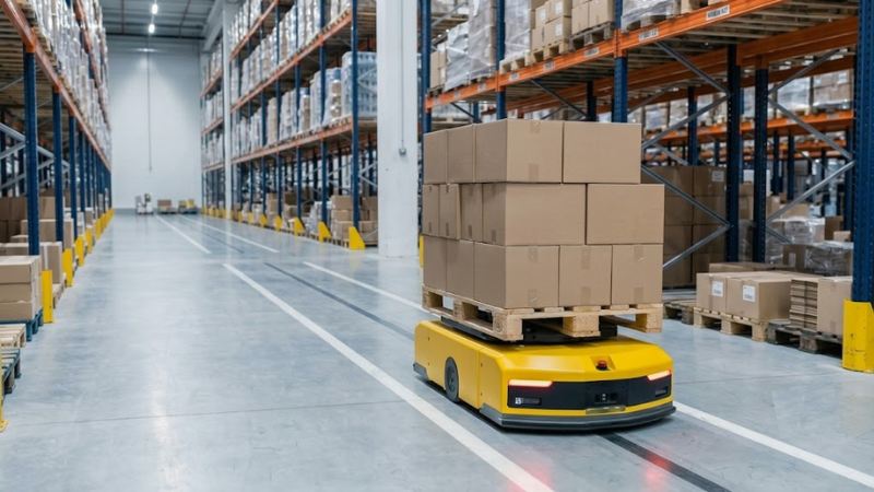 Ứng dụng robot trong logistics là gì và robot tham gia vào luồng hàng ở đâu?