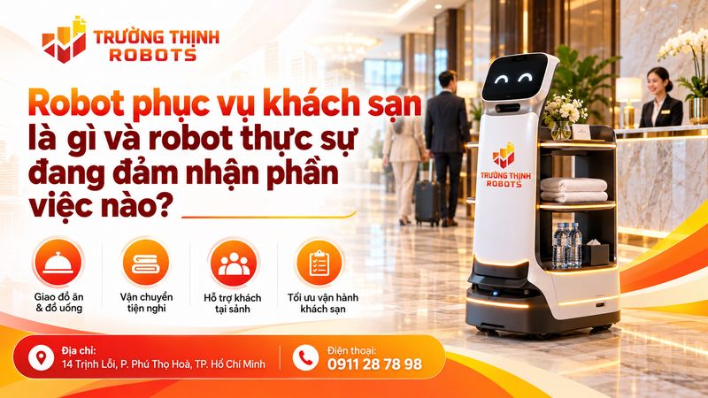 Robot phục vụ khách sạn là gì và robot thực sự đang đảm nhận phần việc nào?