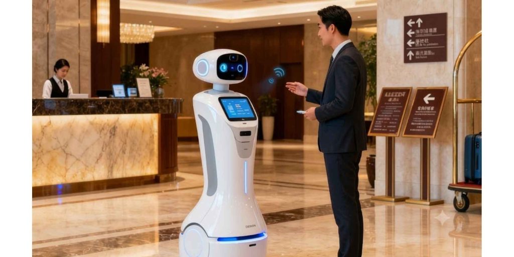 Robot lễ tân và nhân viên lễ tân khác nhau ở điểm nào trong từng tình huống phục vụ?