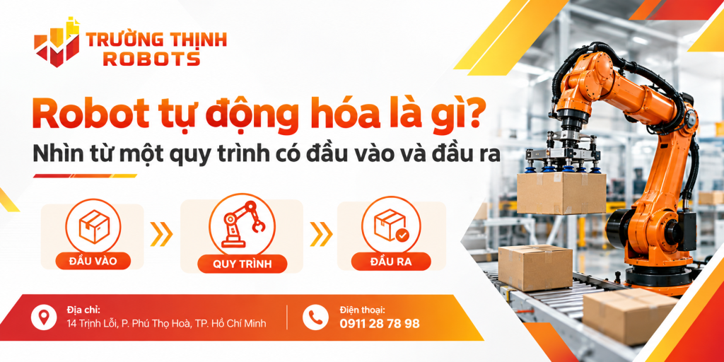 Robot tự động hóa là gì? Nhìn từ một quy trình có đầu vào và đầu ra