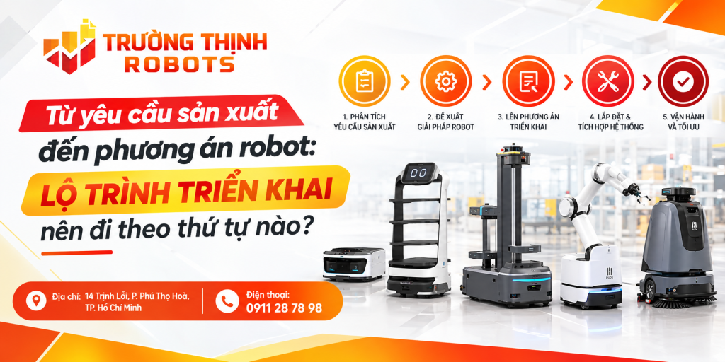 Từ yêu cầu sản xuất đến phương án robot: lộ trình triển khai nên đi theo thứ tự nào?