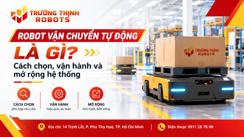 Robot vận chuyển tự động là gì? Cách chọn, vận hành và mở rộng hệ thống