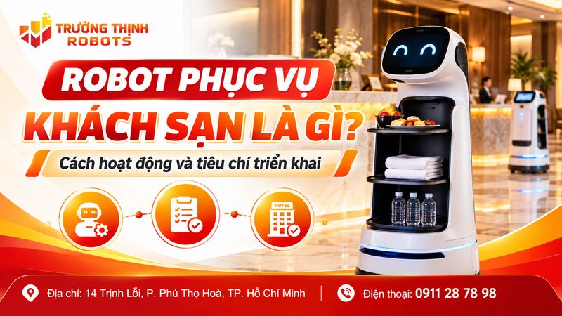 Robot phục vụ khách sạn là gì? Cách hoạt động và tiêu chí triển khai